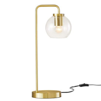 Shiloh Glass Globe and Metal Table Lamp