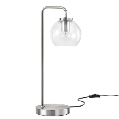 Shiloh Glass Globe and Metal Table Lamp