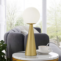 Atlas Glass Globe Table Lamp