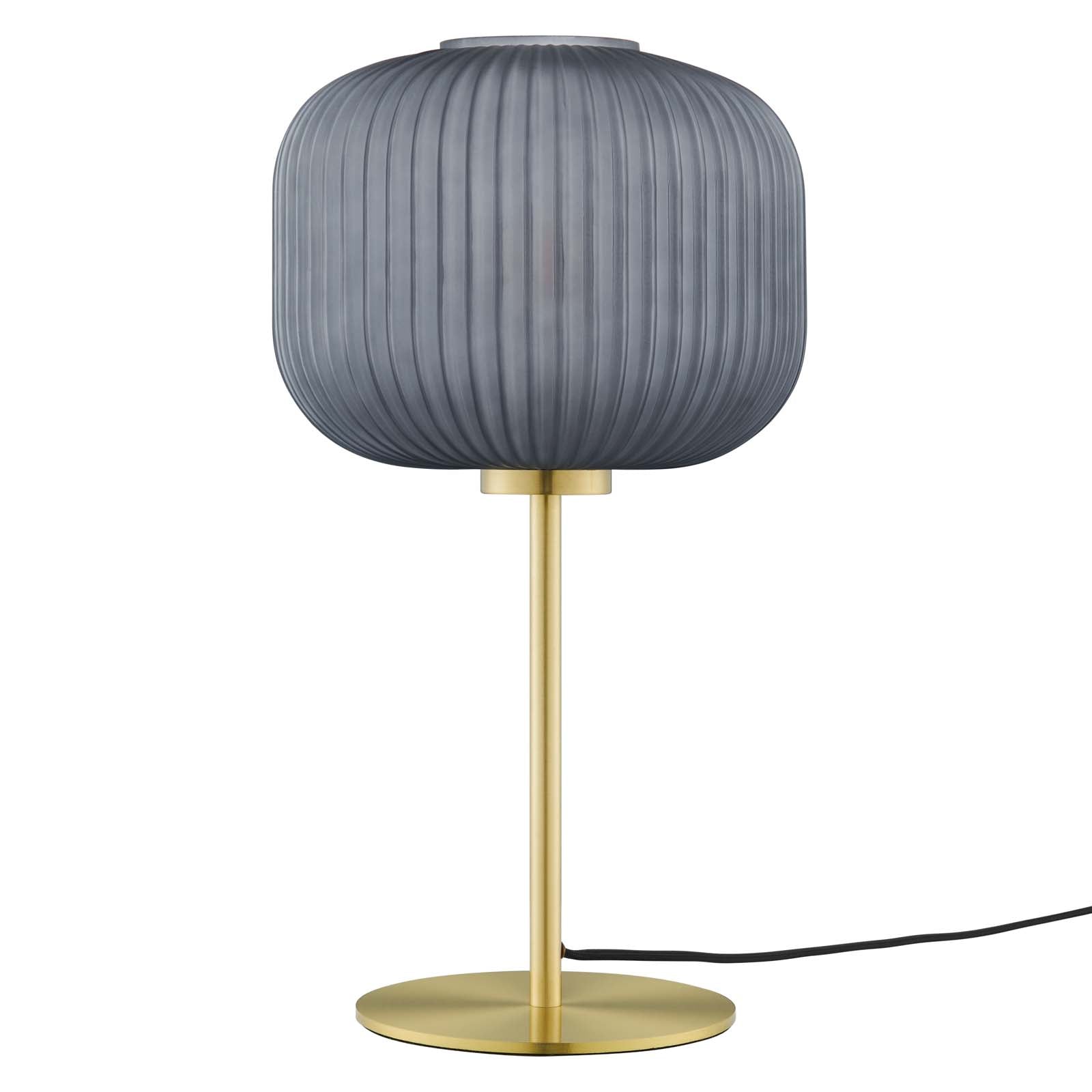 Percy Glass Sphere and Metal Table Lamp