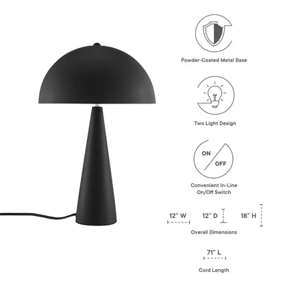 Seirra Two-Light Metal Table Lamp