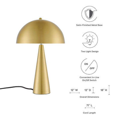 Seirra Two-Light Metal Table Lamp