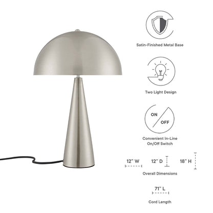 Seirra Two-Light Metal Table Lamp