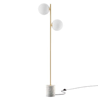 Logia 2-Light Terrazzo Floor Lamp