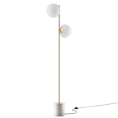 Logia 2-Light Terrazzo Floor Lamp