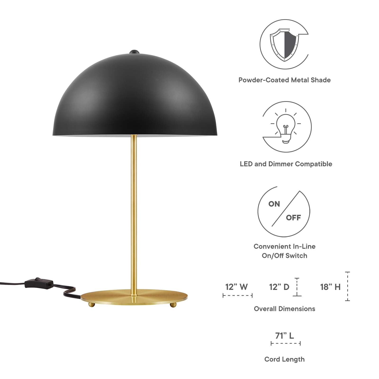 Varri Metal Table Lamp