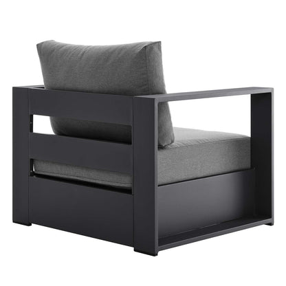 Tammy Outdoor Patio Powder-Coated Aluminum Armchair