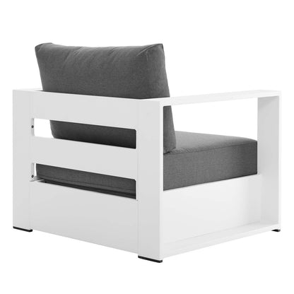 Tammy Outdoor Patio Powder-Coated Aluminum Armchair