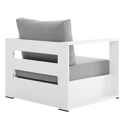 Tammy Outdoor Patio Powder-Coated Aluminum Armchair