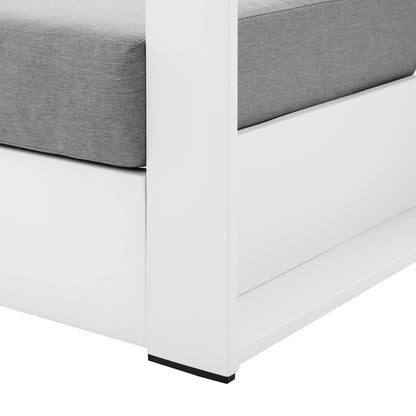 Tammy Outdoor Patio Powder-Coated Aluminum Armchair