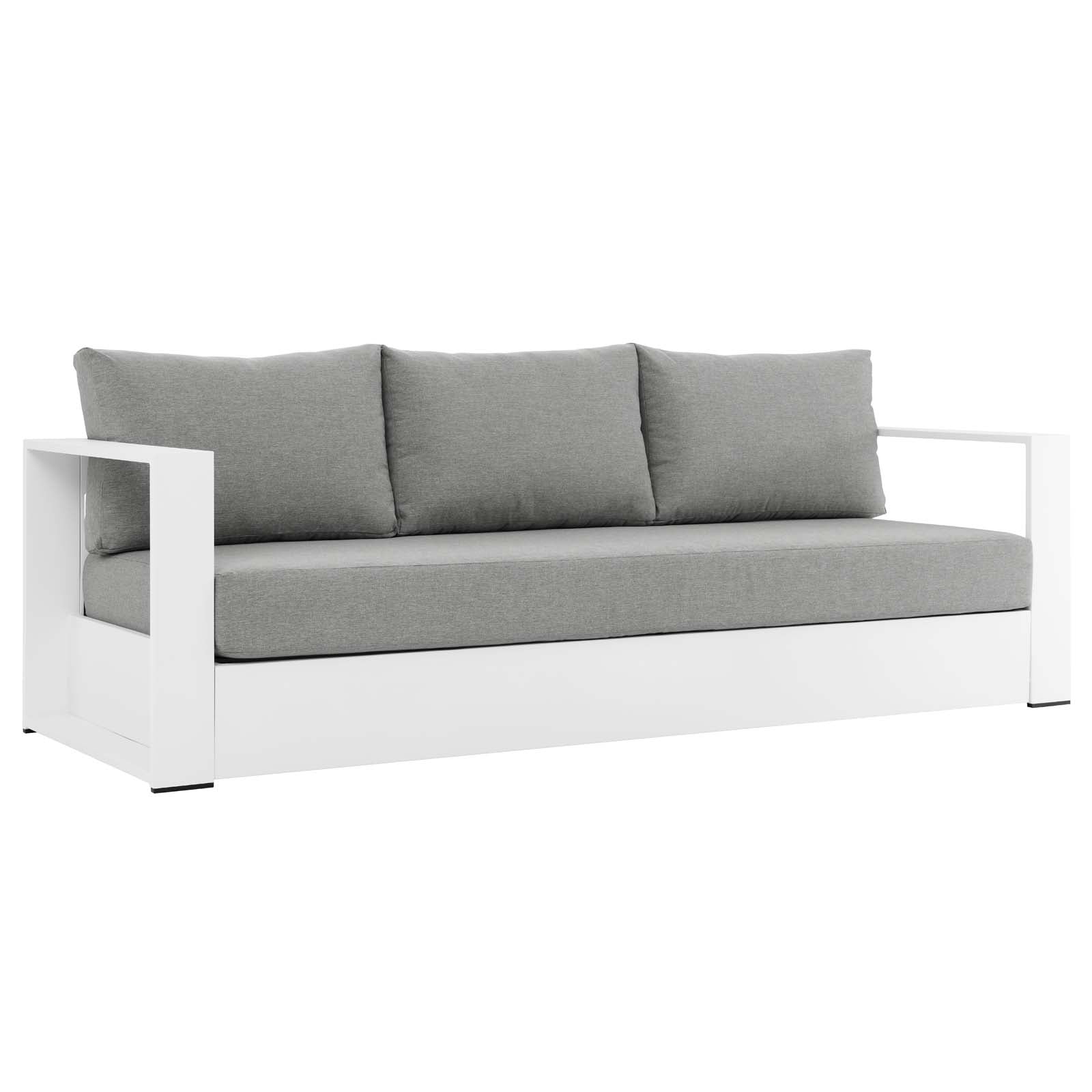 Tammy Outdoor Patio Powder-Coated Aluminum Sofa