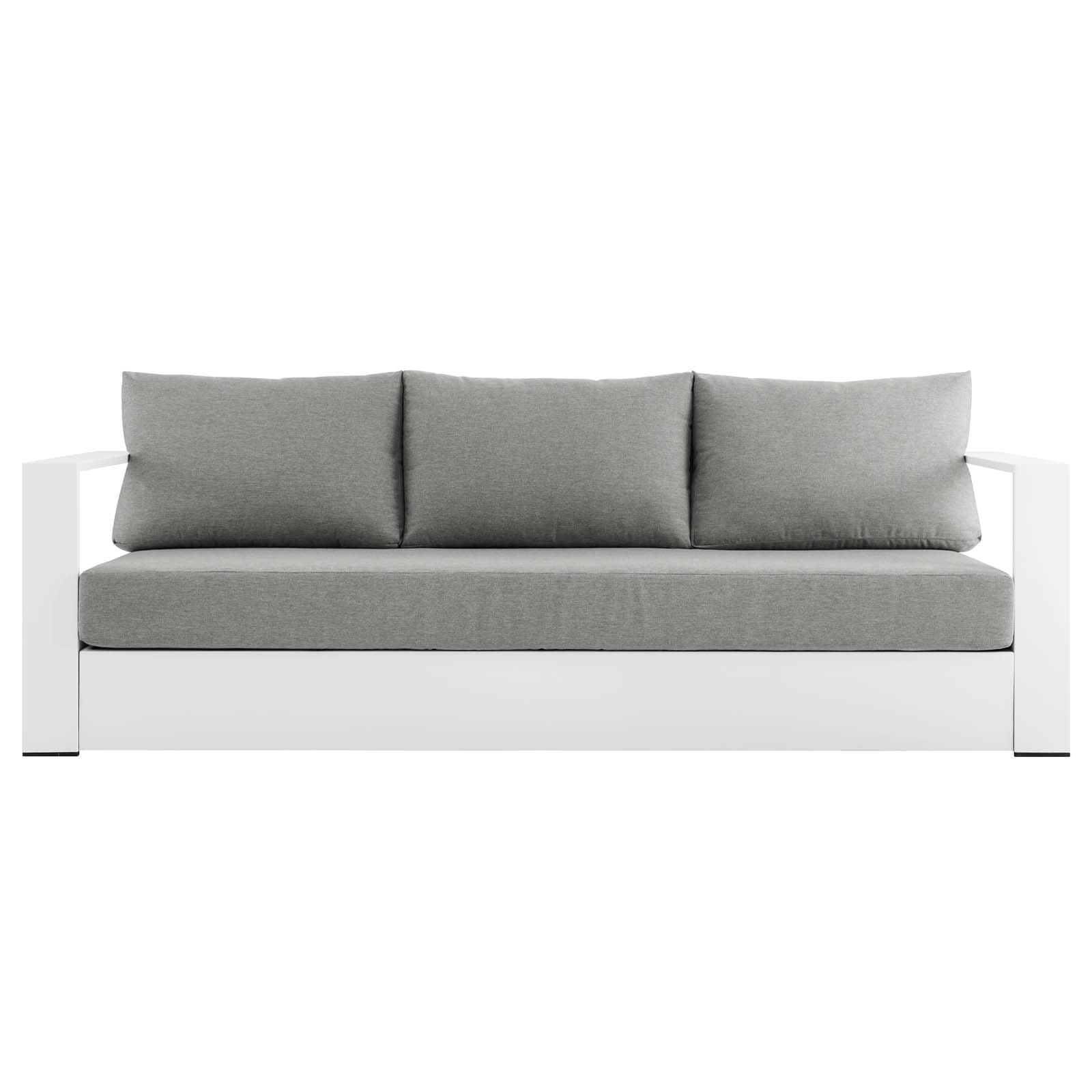 Tammy Outdoor Patio Powder-Coated Aluminum Sofa