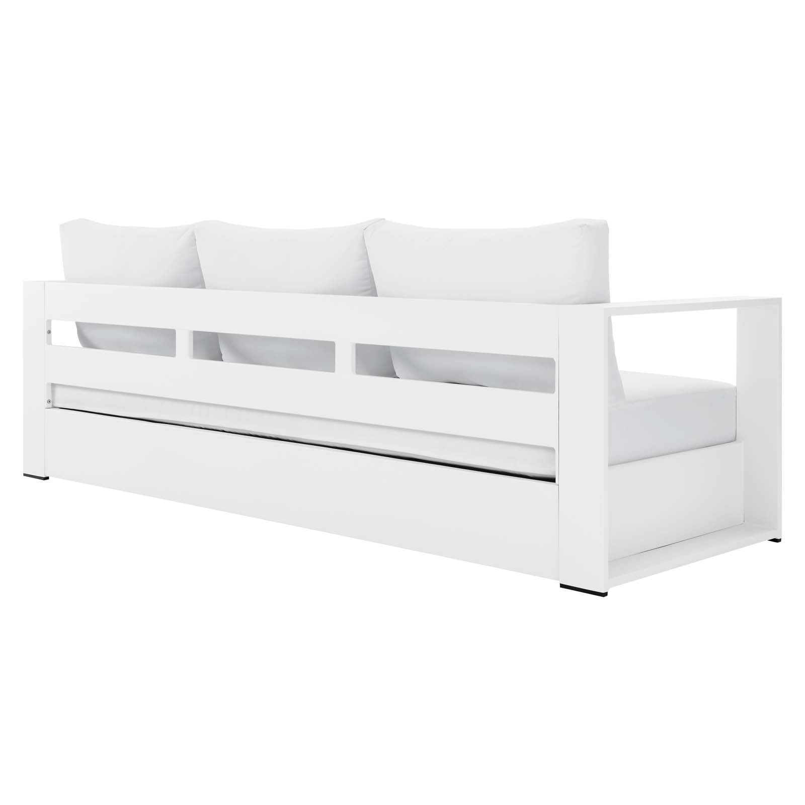 Tammy Outdoor Patio Powder-Coated Aluminum Sofa