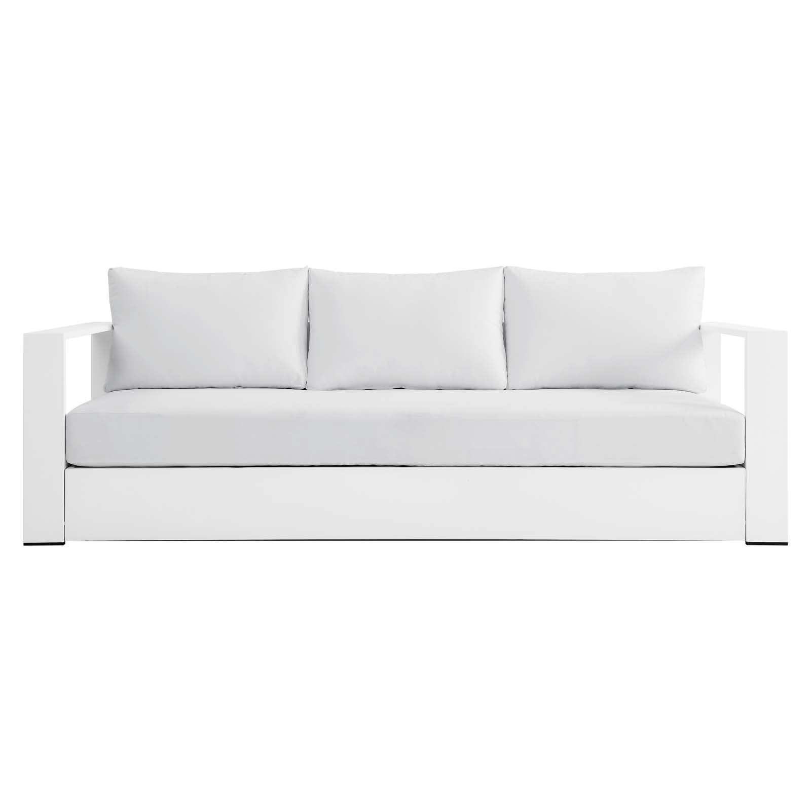 Tammy Outdoor Patio Powder-Coated Aluminum Sofa