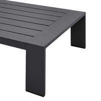 Tammy Outdoor Patio Powder-Coated Aluminum Coffee Table