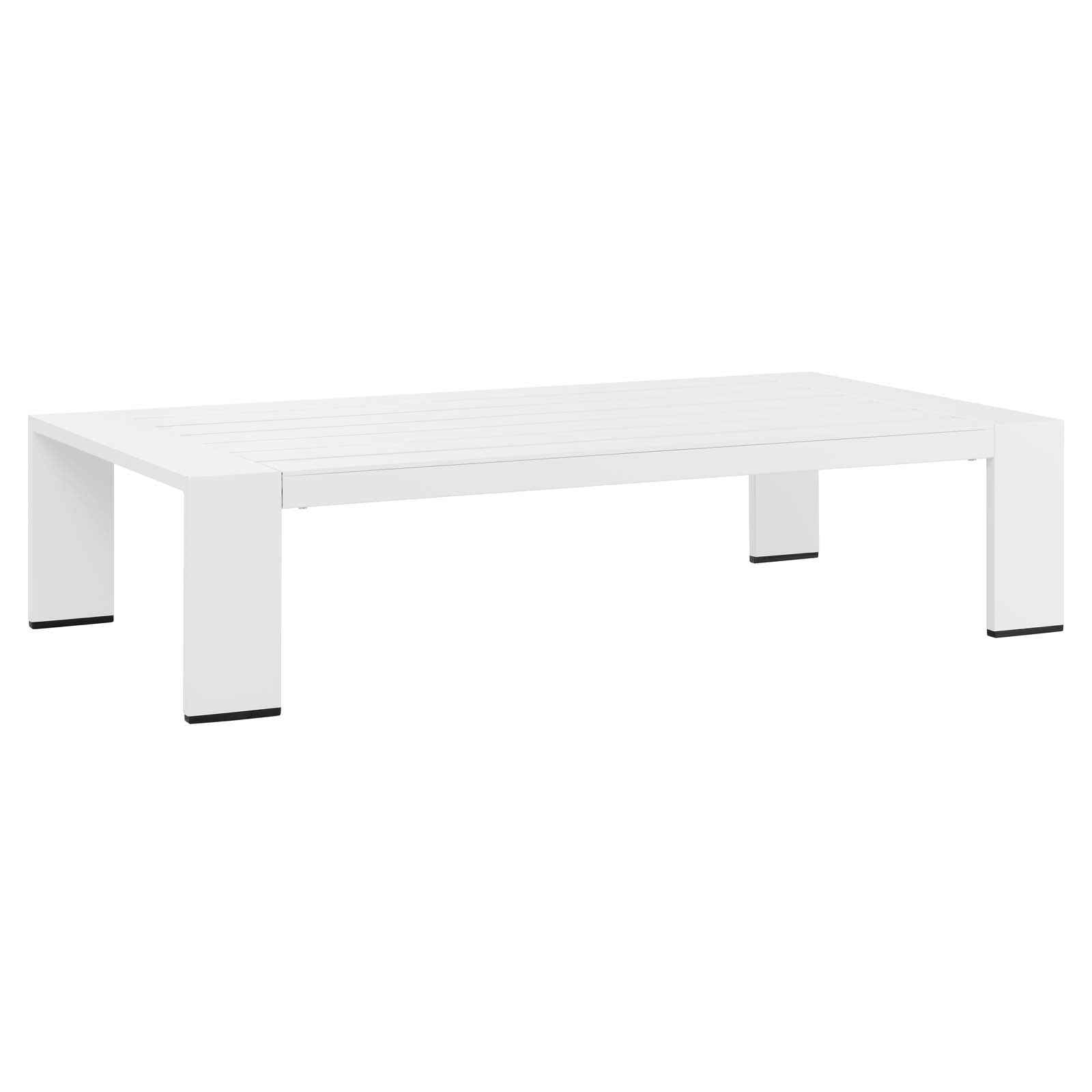 Tammy Outdoor Patio Powder-Coated Aluminum Coffee Table