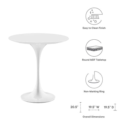 Tulip Style 20" Round Side Table