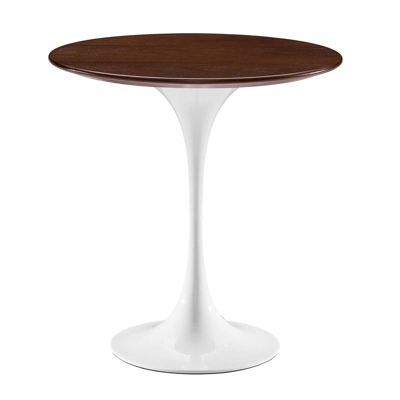 Tulip Style 20" Round Side Table - White Base