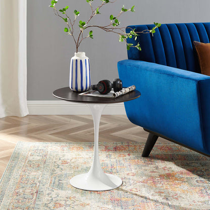 Tulip Style 20" Round Side Table - White Base