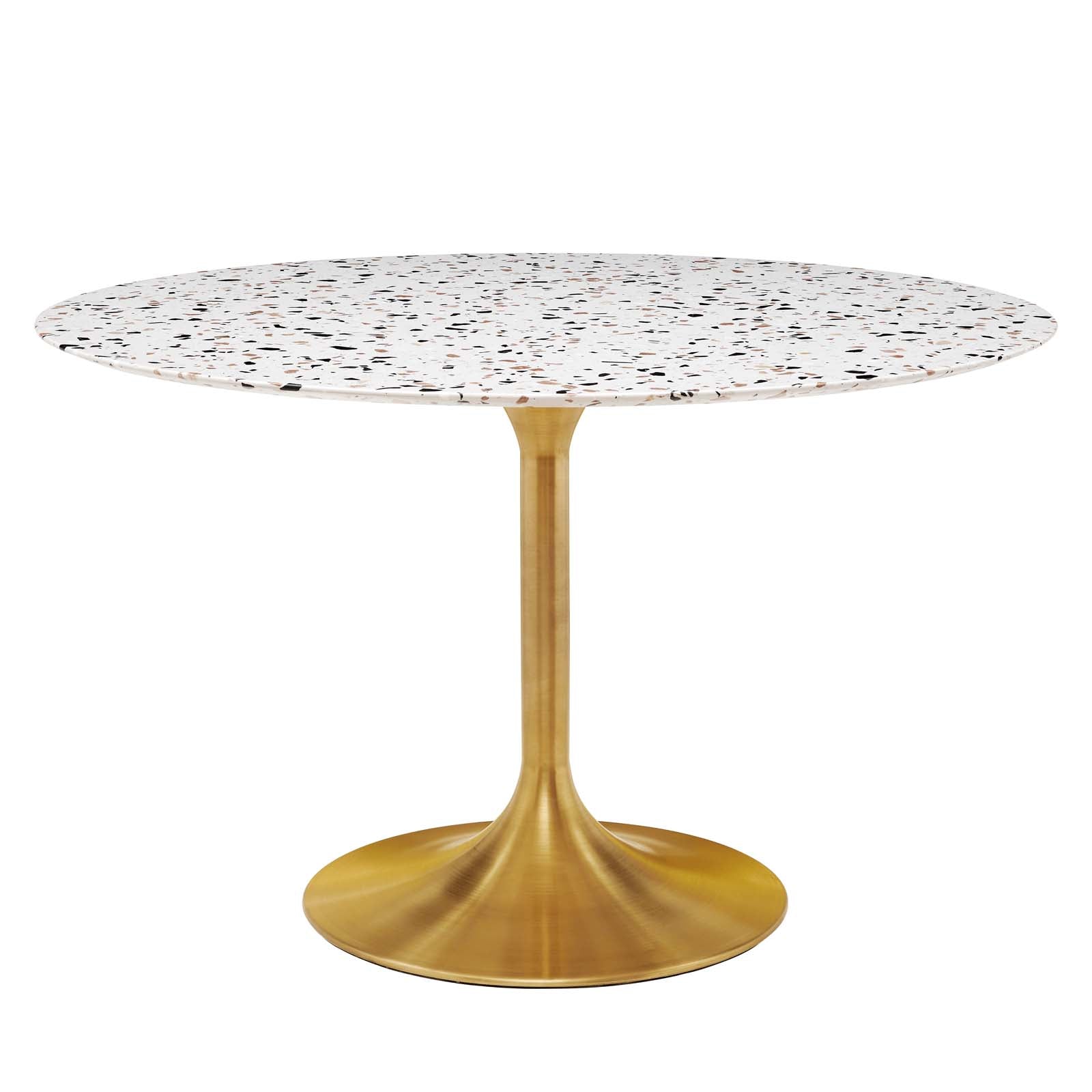 Tulip Style 47" Round Terrazzo Dining Table