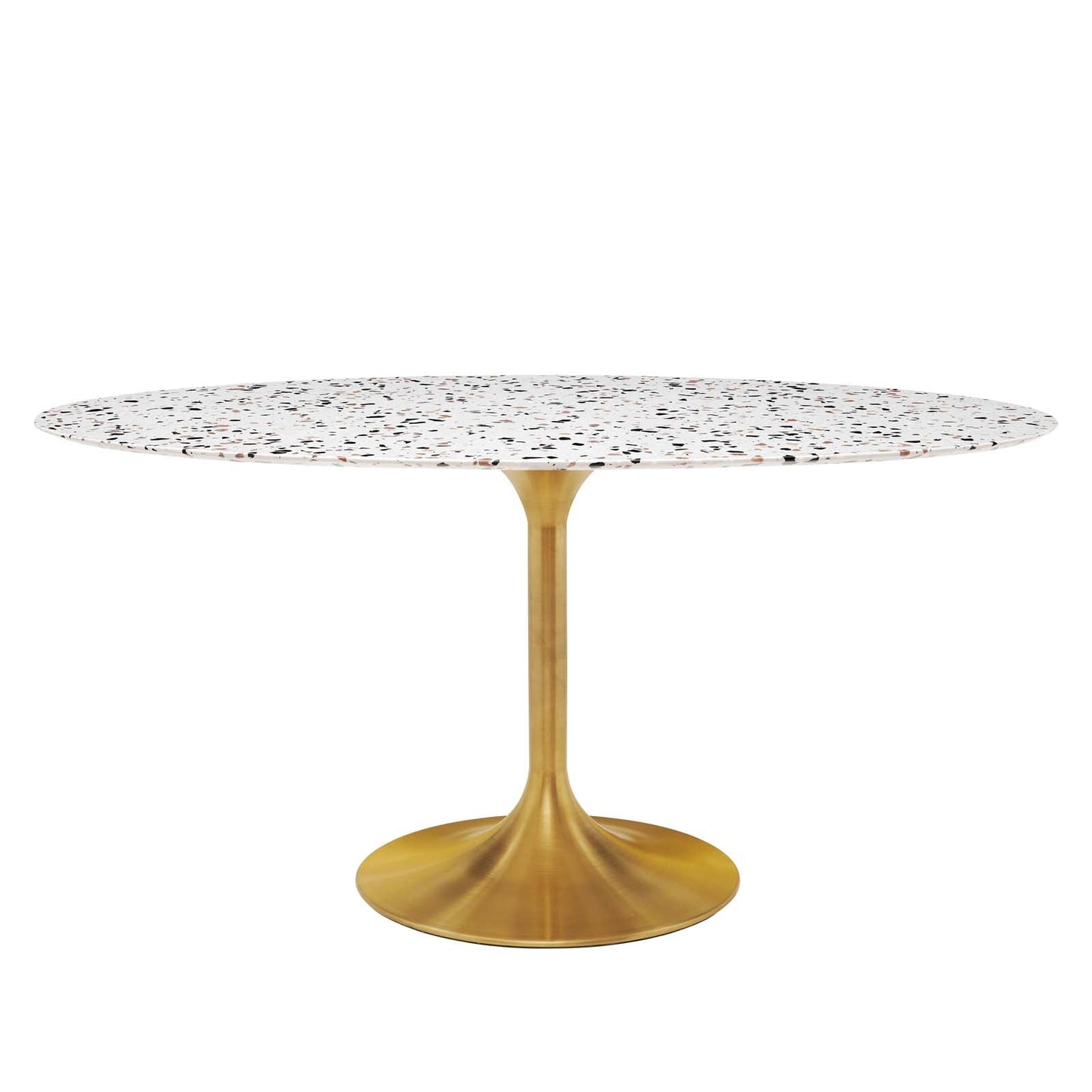 Tulip Style Oval Artificial Marble 60" Dining Table