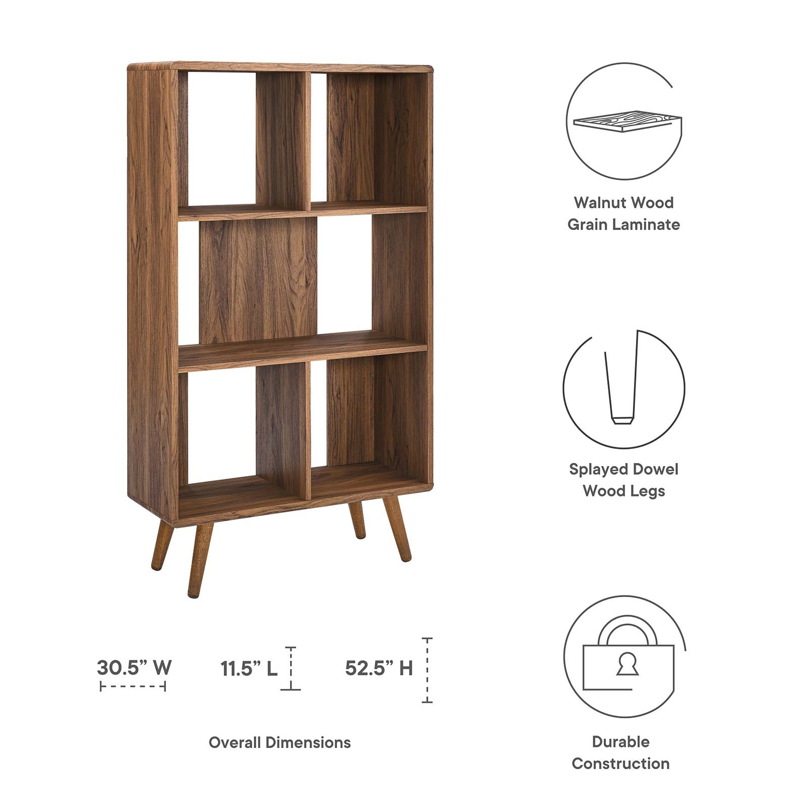 Transmit 31" Wood Bookcase