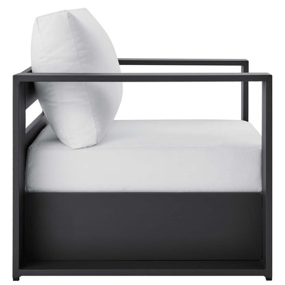 Tammy Outdoor Patio Powder-Coated Aluminum 4-Piece Set