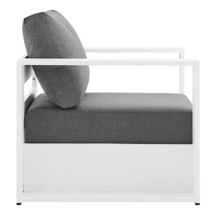 Tammy Outdoor Patio Powder-Coated Aluminum 4-Piece Set