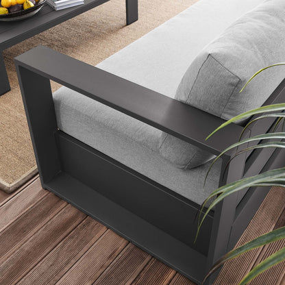 Tammy Outdoor Patio Powder-Coated Aluminum 2-Piece Set