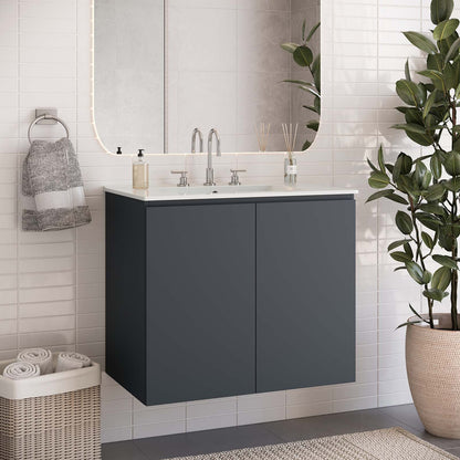 Bryn 30" Wall-Mount Bathroom Vanity