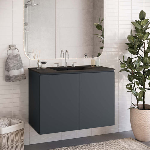 Bryn 36" Wall-Mount Bathroom Vanity