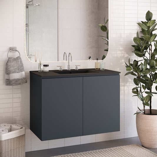 Bryn 36" Wall-Mount Bathroom Vanity