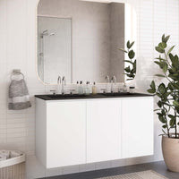 Bryn 48" Wall-Mount Double Sink Bathroom Vanity
