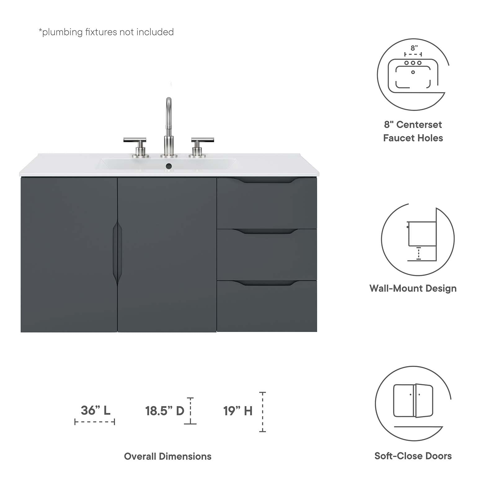 Vitality 36" Bathroom Vanity