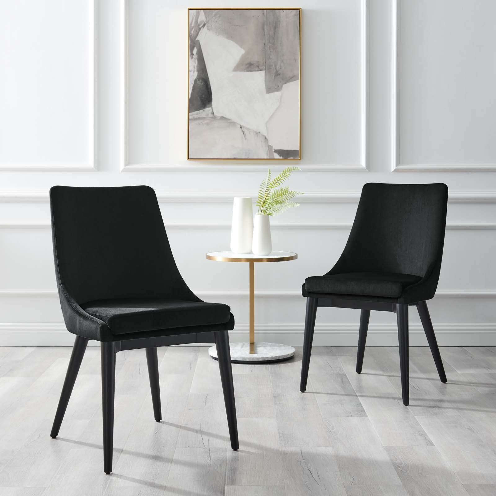 Vienna Accent Performance Velvet Dining Chairs - Set of 2