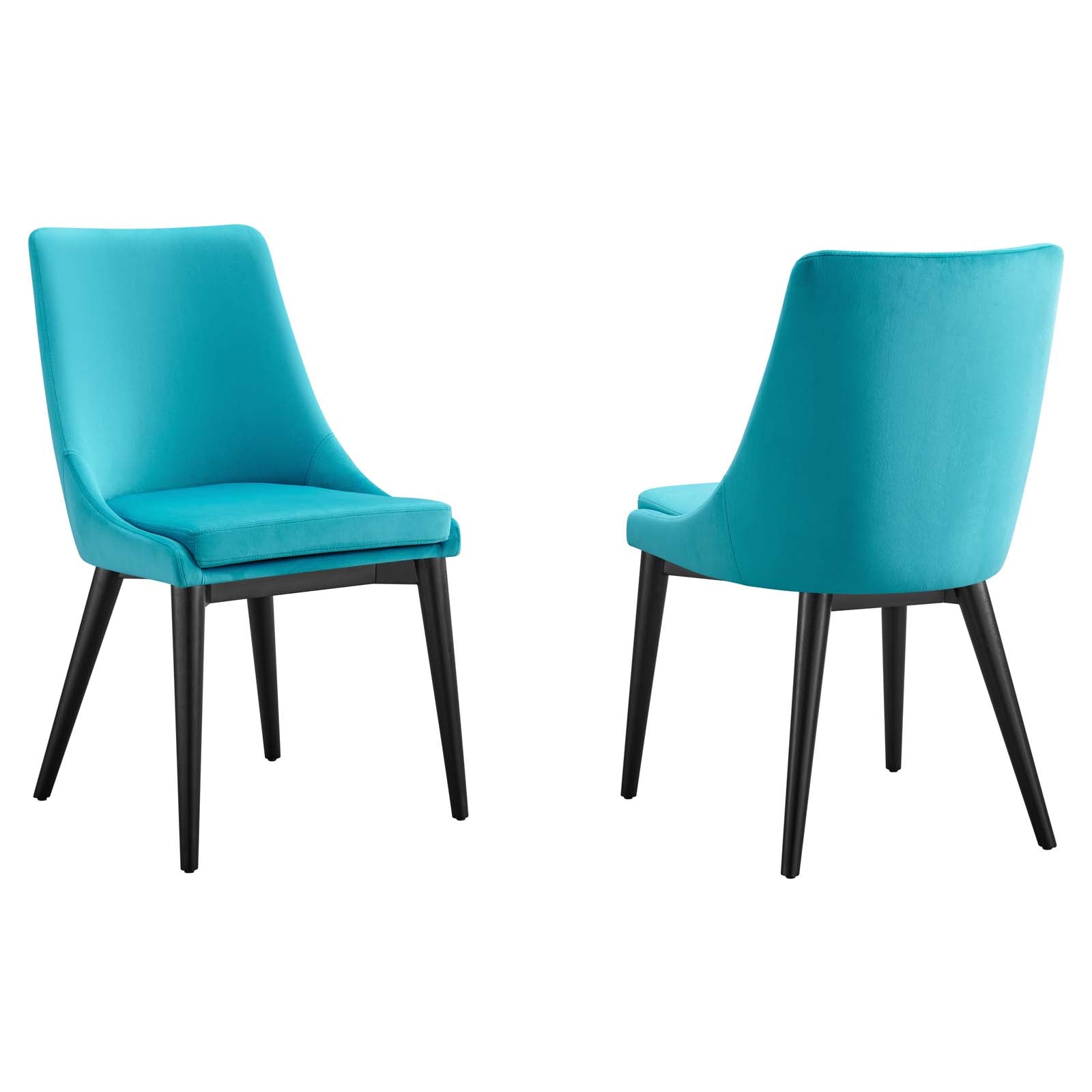 Vienna Accent Performance Velvet Dining Chairs - Set of 2