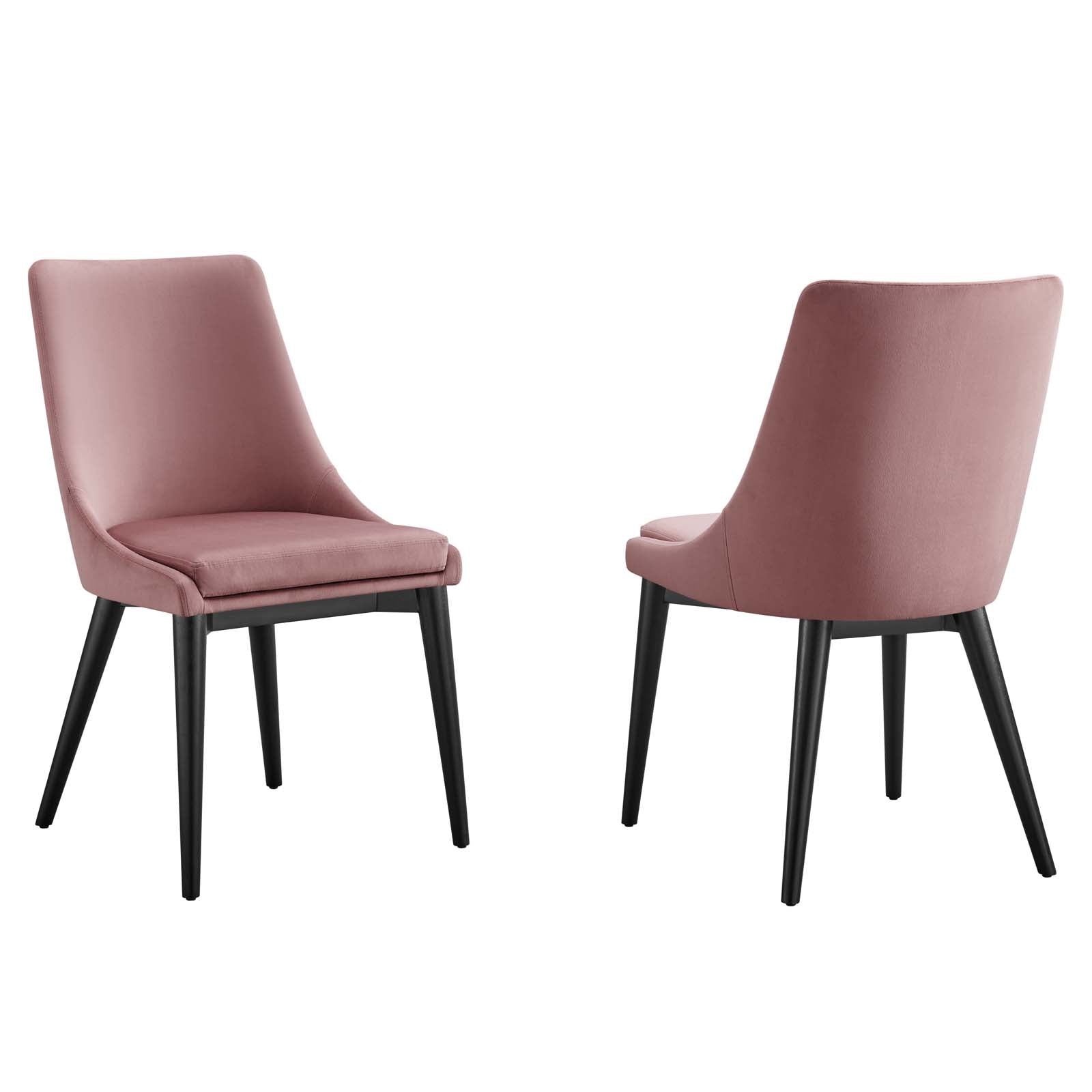 Vienna Accent Performance Velvet Dining Chairs - Set of 2