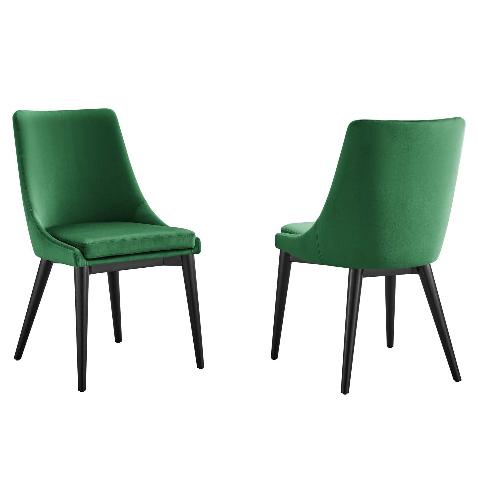 Vienna Accent Performance Velvet Dining Chairs - Set of 2