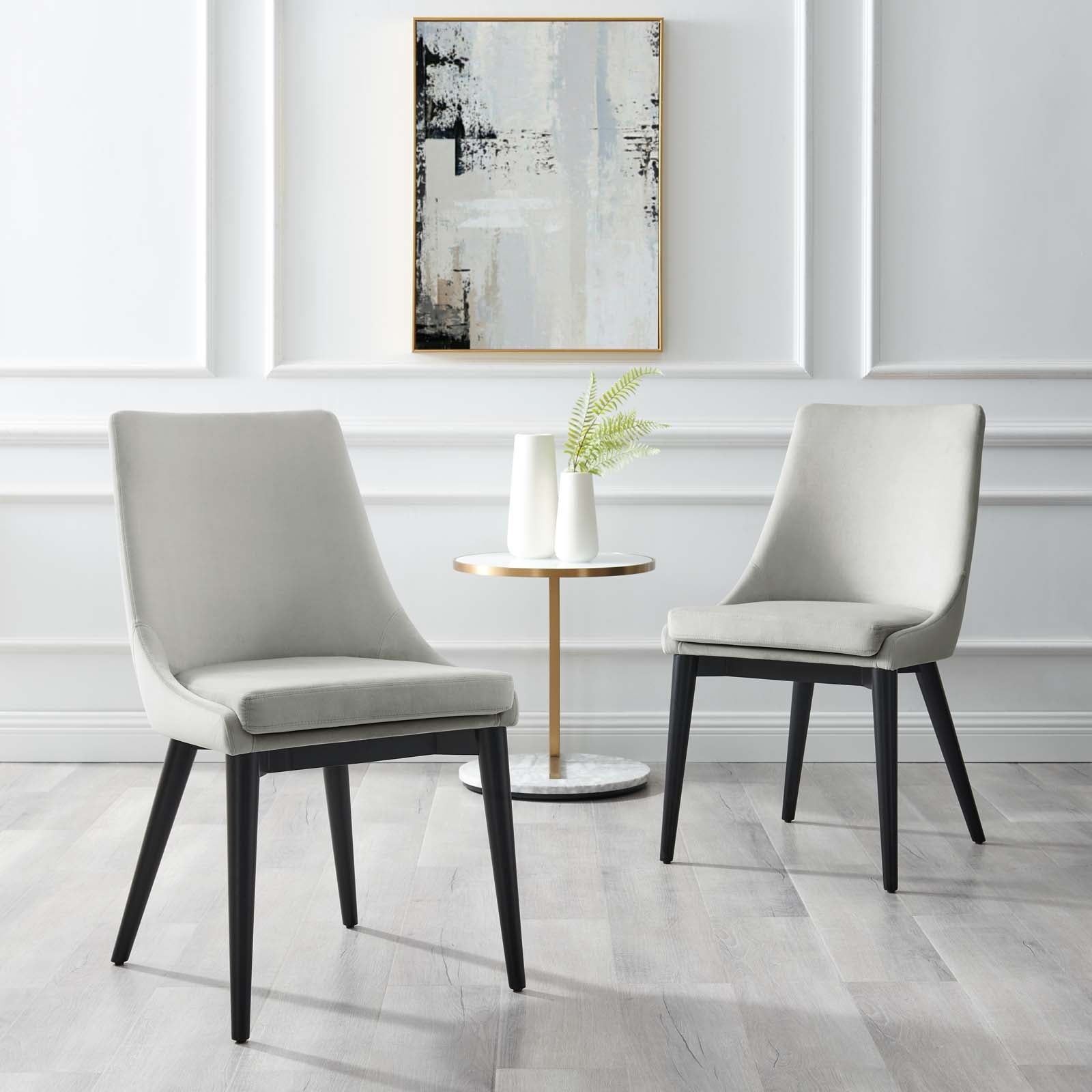 Vienna Accent Performance Velvet Dining Chairs - Set of 2