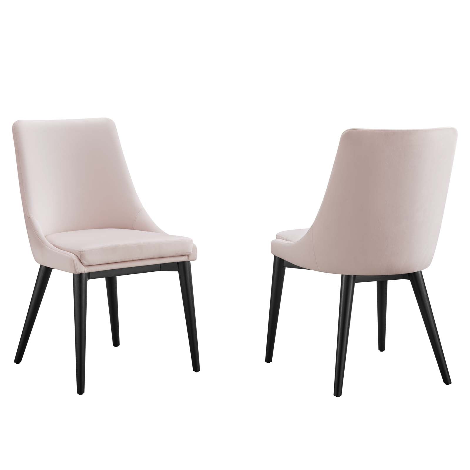 Vienna Accent Performance Velvet Dining Chairs - Set of 2