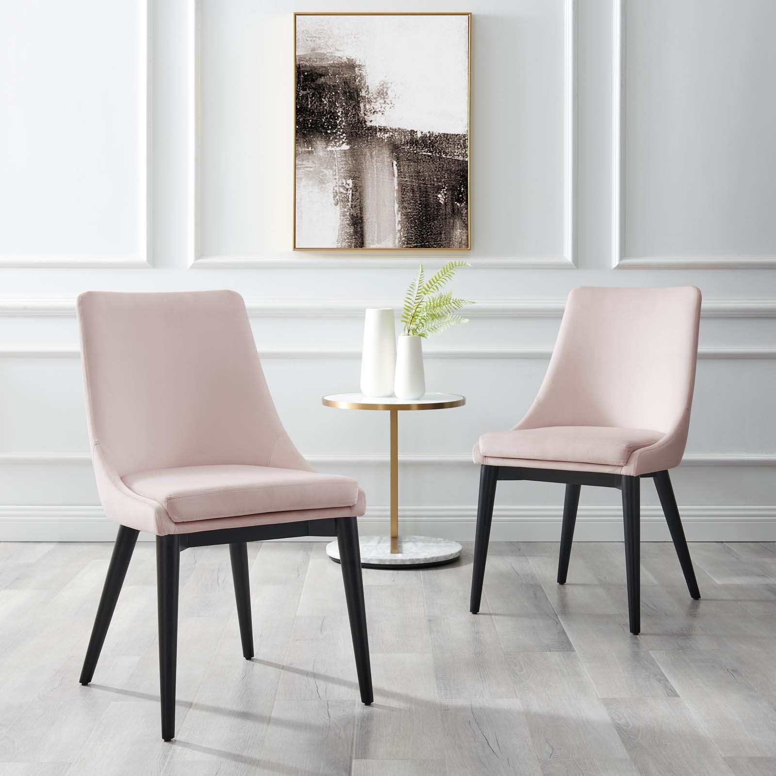 Vienna Accent Performance Velvet Dining Chairs - Set of 2