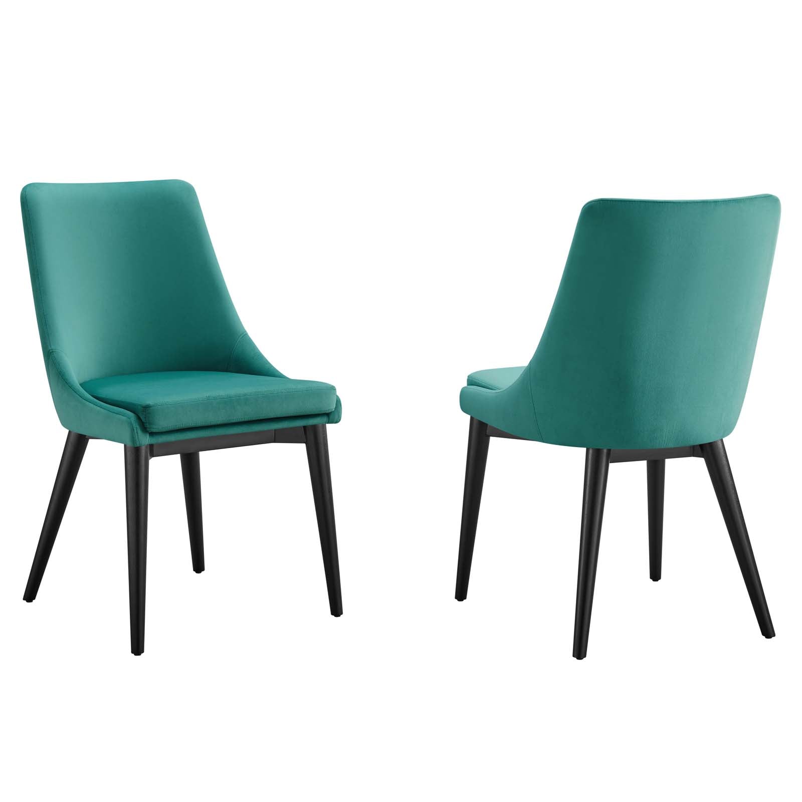 Vienna Accent Performance Velvet Dining Chairs - Set of 2