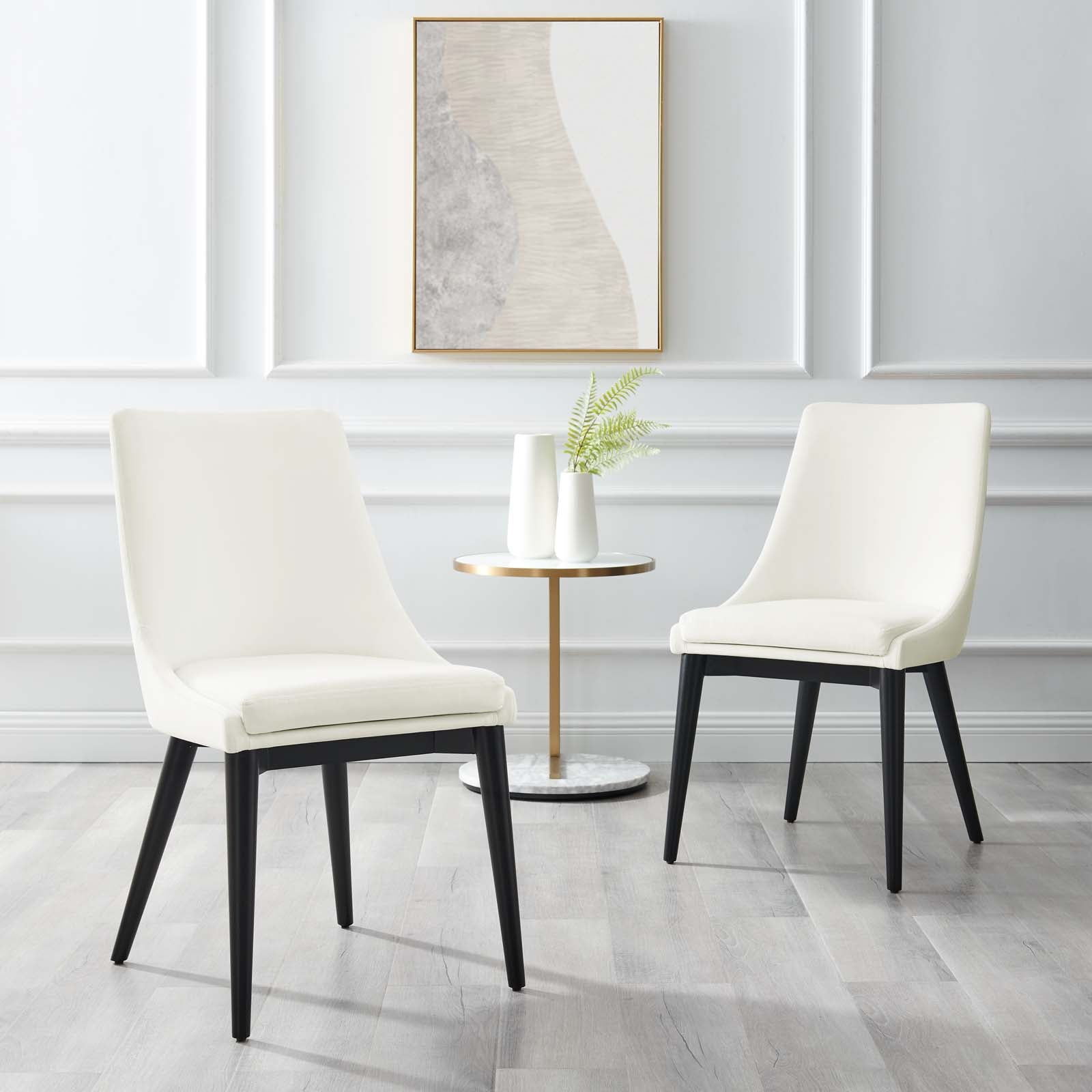 Vienna Accent Performance Velvet Dining Chairs - Set of 2