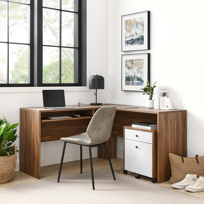 Transmit Wood Desk and Work Table Set