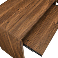 Visualize Wood Office Desk and File Cabinet Set