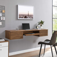Grana Wall Mount Wood Office Desk