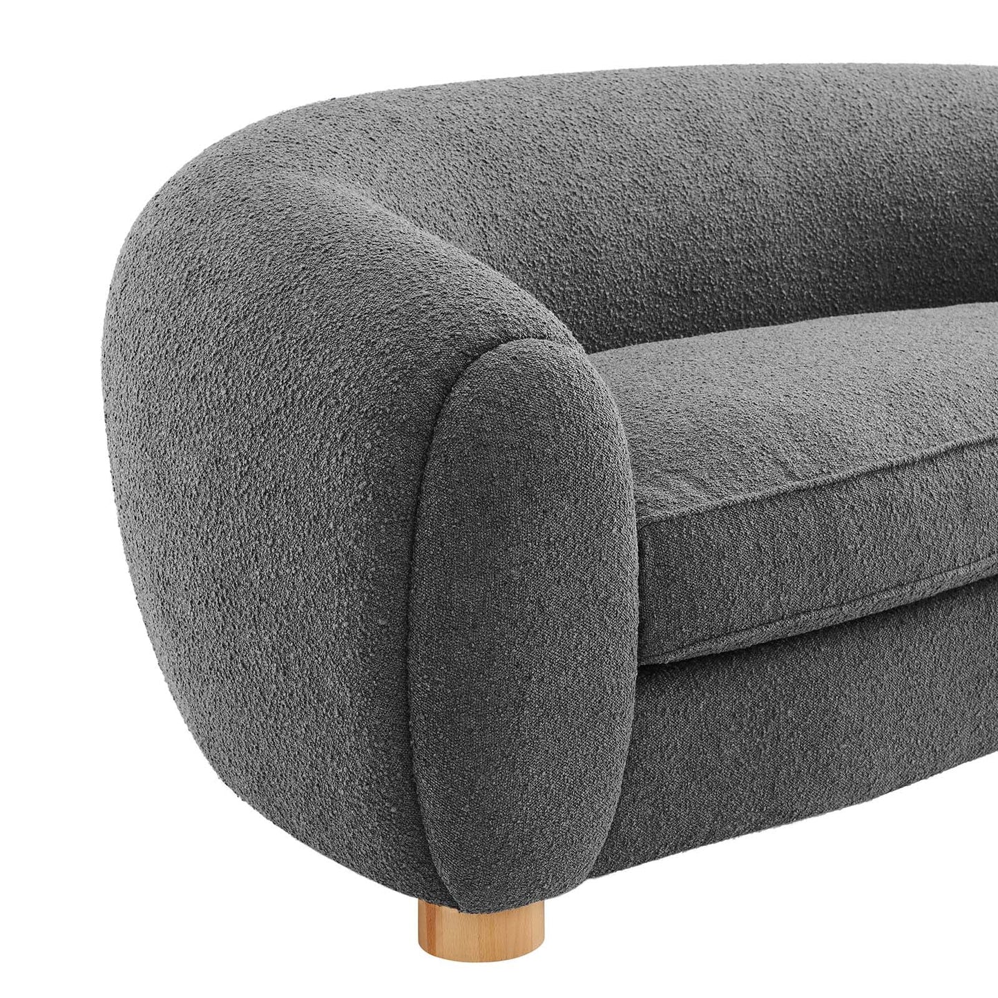Frida Boucle Upholstered Fabric Sofa