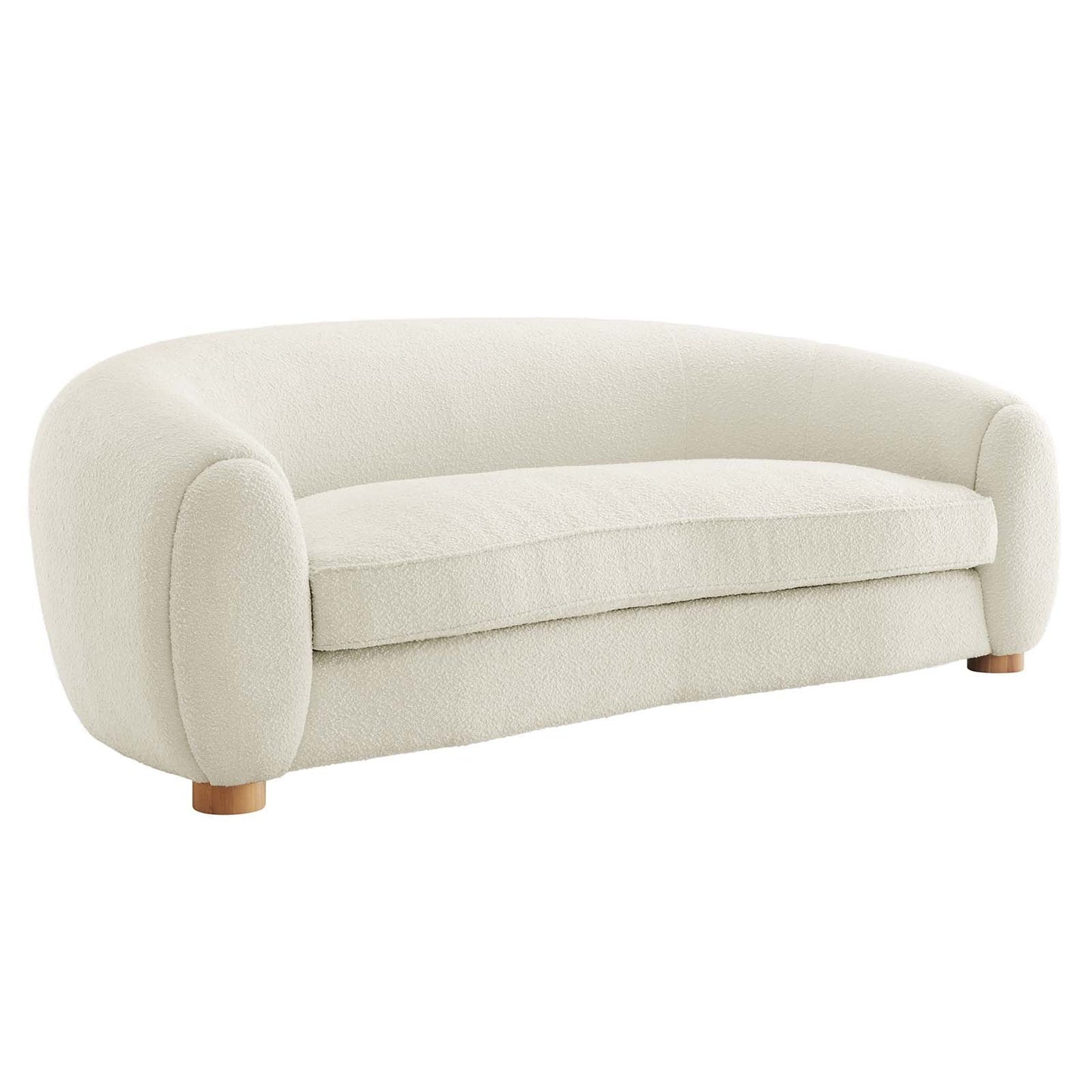 Frida Boucle Upholstered Fabric Sofa