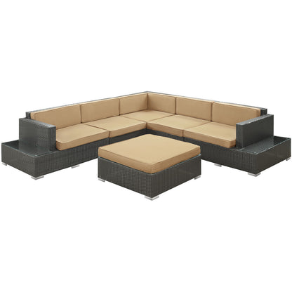 Lighthouse 6 Piece Outdoor Patio Sectional Set - living-essentials