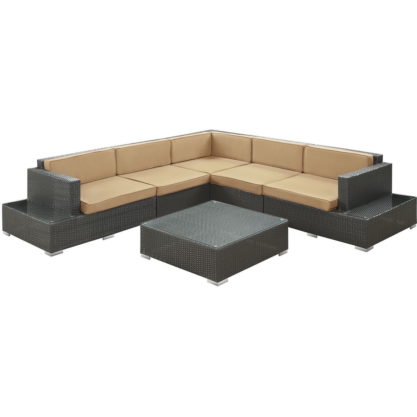 Lighthouse 6 Piece Outdoor Patio Sectional Set - living-essentials